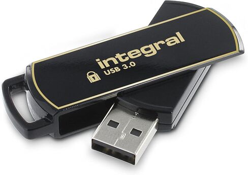 Integral 128GB Secure 360 Encrypted USB3.0 Flash Drive (256-bit AES Encryption) in Saudi Arabia