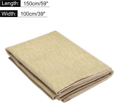 uxcell Pale Yellow Speaker Mesh Grill Cloth (not Cane Webbing) Stereo Box Fabric Dustproof Cloth 100cm x 150cm 39 inches x 59 inches in Saudi Arabia