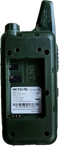 Retevis RT22 Compact & Lightweight FRS Walkie Talkies Long Range (4 Pack) | For Small Business, Camping, Hiking, Cruise, Safe Short Antenna, Comfortable to Carry, Loud & Clear Audio, USB-C in Kuwait