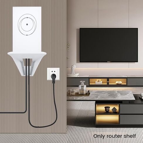 حامل ستارلينك، دعامة جدار جهاز التوجيه، حامل عمود ستارلينك، ديكور حامل حامل جداري ABS، حوامل حائط قوس جهاز التوجيه، لجهاز توجيه شبكة ستارلينك V2، مع مجموعة تثبيت لولبية in Kuwait