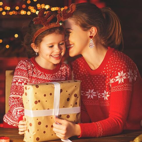 Cute AcrylicChristmas Earrings for Women | Cute Christmas Tree Cake Shape Earring, Holiday Gifts for Women | Christmas Decorations Clearance in Kuwait