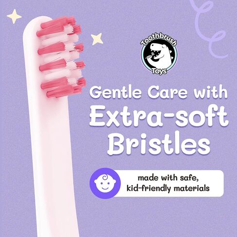 Toothbrush Toys Kids Toothbrush 2-10 Year Old - Captain Cavity Superhero for Kids | Soft Bristles - Gentle on Gums | Large Handle – Easy Grip for Small Hands | Bonus Replaceable Brush Head in Saudi Arabia