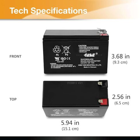 Casil 6v 1.3ah ge 600-1054-95r Simon xt Rechargeable AGM Sealed Lead Acid Battery CA613 in Saudi Arabia