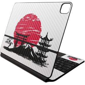 Carbon Fiber Skin Compatible with Apple Magic Keyboard for iPad Air 13-inch (M2) 2024 - Japanese Style - Premium 3M Vinyl Protective Decal Cover - Easy to Apply | Crafted in The USA by MightySkins