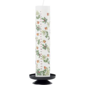 شمعة Advent Candle للحياة البرية الشتوية 4.5 سم × 25.5 سم عمود شمع عمود شمع 50 ساعة وقت الحرق صنع في إنجلترا
