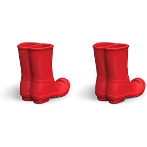 Genuine Fred 5216342 REBOOT Silicone Rain Boots Mobile Phone Stand, Red