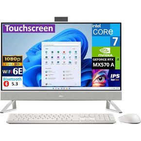 Dell Inspiron 7000 Business All-in-One 27" Touchscreen IPS FHD Display (Intel Core 7 150U, 32GB DDR4, 2TB PCIe SSD, GeForce MX570 A, WiFi 6E, Webcam, Bluetooth 5.3, Win 11 Pro)