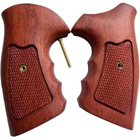 New Handmade reproductive Wood Grips Compatible with Ruger Security Six/Police Service Six Square Butt Frame (s/n Prefix 151 or Higher) #SIX1