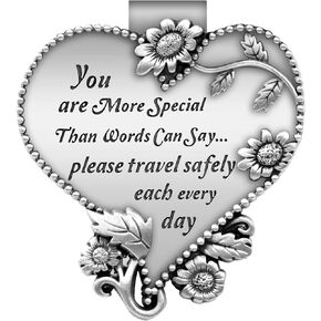 Guardian Angel Car Visor Clip, St. Christopher Medal for Car, Car Accessories Safety Gifts for New Driver Teens Boys Parent Family Friends, New Car Gifts