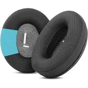 TaiZiChangQin Upgrade Ear Pads Cushion Replacement Compatible with Mpow 059 / H1 / H5 Bluetooth Headphone (Fabric Earpads)