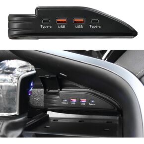 شاحن سريع بمنفذ USB وTypc C مزدوج متوافق مع تويوتا كامري 2017-2023، وحدة تحكم مركزية لمحطة شحن سريعة بقدرة 45 وات مخصصة لسيارتك in Kuwait