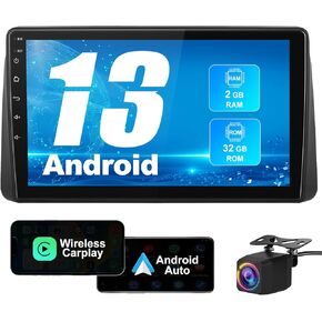 AWESAFE Car Radio Stereo Qualcomm 8-Core [4+64GB] Android 13 for Dodge Grand Caravan 2008-2020 Chrysler Town & Country 2011-2016, 9-inch Touch Screen Stereo with CarPlay Android Auto