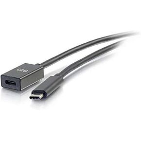 C2G Legrand 10G USB C Extension Cable, USB Short Extension Cable, Black USB Extension Cord, High-Speed Extension Cable, 1 Meter USB Extension Cable 3 ft, 1 Count, C2G 28848