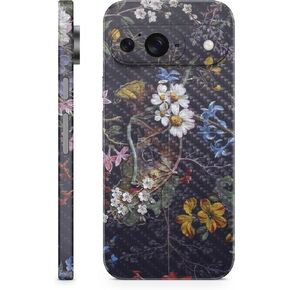 Glossy Glitter Laptop Skin Compatible with Pixel 9 - Solid White - Premium 3M Vinyl Protective Wrap Decal Cover - Easy to Apply | Crafted in The USA by MightySkins in Kuwait