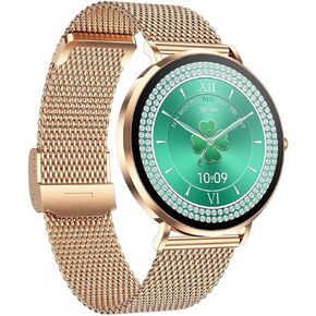 Fitness Tracker Watch for Women, Health Smart Watches for Women IP68 Waterproof Running Smartwatch Android Phone with Blood Pressure Heat Rate Sleep Monitor Digital Step Tracker