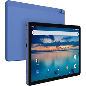 Elite T10 Tablet with Protective Case, 10-Inch HD Display, Octa-Core Processor, Android 11, 64GB Storage, 4GB RAM, 13MP + 8MP Cameras, Full Metal Body, Blue
