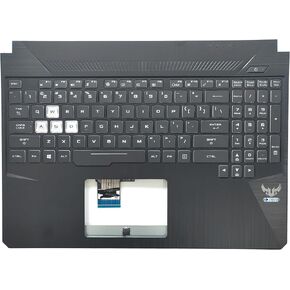 Replacement Upper Case Palmrest for ASUS TUF Gaming FX505 FX505D FX86 FX86G Series Laptop with Backlit Keyboard Assembly 13N1-5JA0901 13N1-5JA0801 13NR00S1AP0211