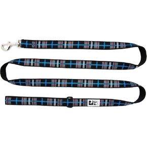 RC Pet Products 52034321 3/4" Leash, Black Twill Plaid 6' Dog Leash, 6'