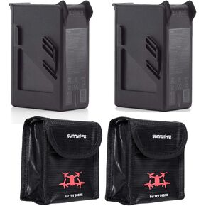 Original FPV Intelligent Flight Battery 2000 mAh 2 Pcs for DJI FPV Drone with 2 Pcs Battery Safety Storage Bag