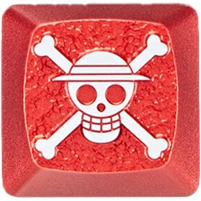 Luffy Logo keycaps CNC Metal Base Cheery MX Gaming Keycaps One Piece X Zomo (LuffyLogo)