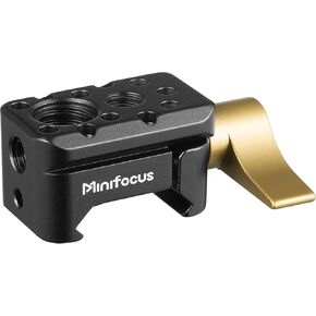NATO Clamp to Cold Shoe Adapter, Aluminum Alloy Quick Release NATO Rail Lock Clamp with 1/4" Threaded ARRI Locating Hole, NATO Clamp for DJI RS 3 Flash Light Microphone Camera Cage Magic Arm