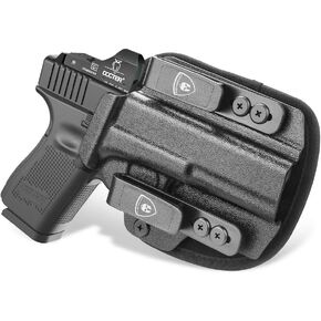 WARRIORLAND IWB Hybrid Kydex&Nylon Gun Holster for Glock 17 Gen 3 4 5 & Glock22 Glock31 Gen 3 4,Optics Cut Pistol Holster,Concealed Carry Holster for Men/Women,Right Hand