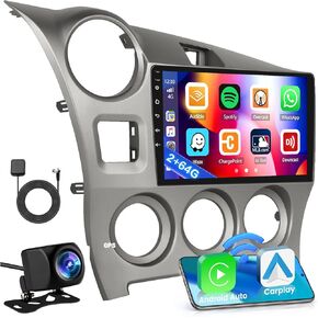 [2+64GB] Inefala for Toyota Matrix 2009-2014 Android 13 Car Radio Stereo, 9 Inch HD Touchscreen with Wireless CarPlay Android Auto GPS WiFi BT SWC FM/RDS MIC+AHD Backup Camera