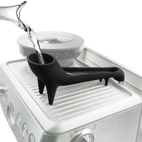 قمع خزان المياه لآلة إسبرسو بريفيل، قمع إسبرسو سريع الوصول إلى خزان المياه، قمع مياه طويل لصانع القهوة مع خزان مياه في الخلف، قمع سيليكون آمن غذائيًا (أسود) in Kuwait