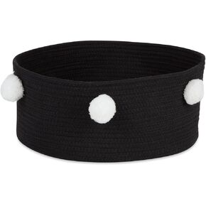 Bone Dry Pet Storage Collection Decorative Cotton Rope Basket/Bed, 15.75x6.25, Pink/Beige Cat Ears in Kuwait