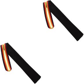 balacoo 2pcs Leather Puppy Bite Rag with Handle - Dog Tug Toy, Soft Leather Dog Training Tug Toy for Small Medium Large Dogs, Dogs Training Supplies, Black