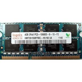 Hynix 4GB PC3-10600 DDR3 1333MHz non-ECC Unbuffered CL9 204-Pin SoDimmÂ