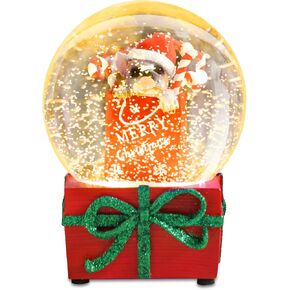 Elephant Snow Globes for Kids, Musical Snow Globe Music Box Glass Snowglobes Christmas Birthday Gift for Girls Kids Daughters