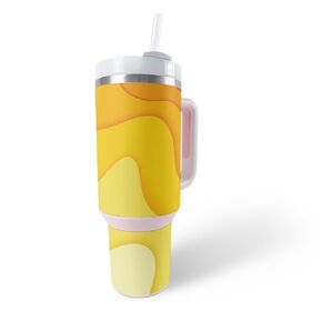 Glossy Glitter Skin Compatible with Stanley The Quencher H2.0 FlowState 40 Oz Tumbler - Thermal Topography - Premium 3M Vinyl Protective Wrap Decal Cover | Crafted in The USA by MightySkins