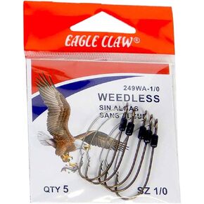Eagle Claw Plain Shank Weedless Non-Offset Hook