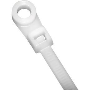 K-Tool 77070 100-pk of 7 Mounting Head Natural Nylon Cable Ties