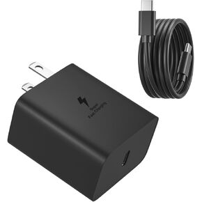 45W Super Fast Charger Type C, 45 Watt USB-C Charger PD/PPS Wall Charging Block for Samsung Galaxy S24 Ultra/S24/S24+/S23 Ultra/S23/S23+/S22 Ultra/S22+/S21/S20 Ultra/Note 10/20 Plus, Galaxy Tab S8