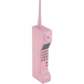 Retro Cellphone Model, Vintage Telephone Old Fashioned Cellular Phone Model Ornament Vintage Simulation Photographic Props for Home Stage (White)