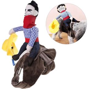 Pet Costume Dog Costume Clothes Pet Outfit Suit Rider Style,Fits Dogs Weight Under 7 KG- Size S