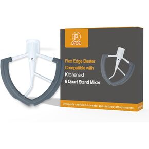 Flex Edge Beater for KitchenAid 6 Quart Bowl-Lift Stand Mixer, Flat Beater Paddle Compatible with Kitchenaid Mixer Accessories