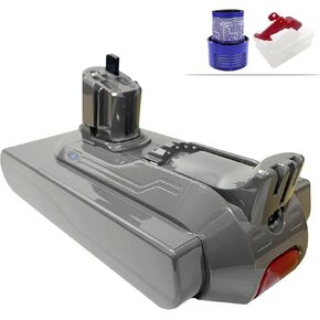 V15 V11 (Click in) Battery Replacement for V15 V11 Animal Detect Absolute Fluffy Extra Pro Outsize Series SV15 SV16 SV17 SV18 SV22 SV28 SV29 SV27 SV47 21.6V 6000mAh