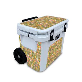 Glossy Glitter Cooler Skin Compatible with Yeti Roadie 32 Wheeled Cooler - Rainbow Pixel - Premium 3M Vinyl Protective Wrap Decal Cover - Easy to Apply | Crafted in The USA by MightySkins