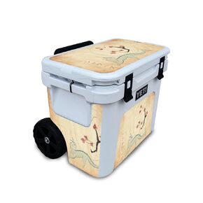 Glossy Glitter Cooler Skin Compatible with Yeti Roadie 32 Wheeled Cooler - Fissure - Premium 3M Vinyl Protective Wrap Decal Cover - Easy to Apply | Crafted in The USA by MightySkins