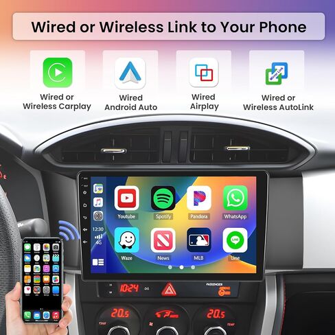 Hikity Android Car Stereo for Toyota GT86/Subaru BRZ 2012 2013 2014 2015 2016 راديو 2 + 64 جيجابايت 9 بوصة تعمل باللمس راديو السيارة Carplay Android Auto Support GPS Navigation WiFi Bluetooth FM EQ كاميرا احتياطية in Saudi Arabia