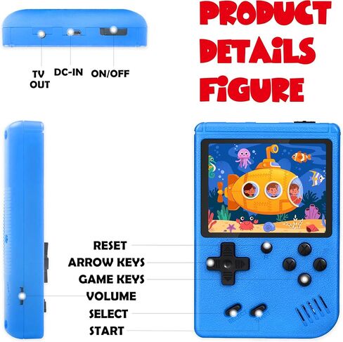 Retro Game Console with 20000 Games,Plug & Play Video Game Console TV Games,4K HDMI 64G 9 Emulators Classic Games, Dual Controllers for Kids Boys & Girls in Saudi Arabia