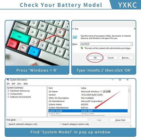 استبدال بطارية الكمبيوتر المحمول WJ5R2 لجهاز Dell Latitude 5570 E5570 Precision 3510 M3510 Series Notebook، 4F5YV WJ5R2 G9G1H K1G3K 11.4V 84Wh in Kuwait