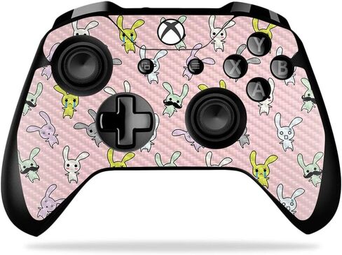 MightySkins Carbon Fiber Skin for Microsoft Xbox One X Controller - Wolf Dreams | Protective, Durable Textured Carbon Fiber Finish | Easy to Apply, Remove, and Change Styles | Made in The USA in Saudi Arabia