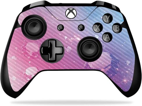 MightySkins Carbon Fiber Skin for Microsoft Xbox One X Controller - Wolf Dreams | Protective, Durable Textured Carbon Fiber Finish | Easy to Apply, Remove, and Change Styles | Made in The USA in Saudi Arabia