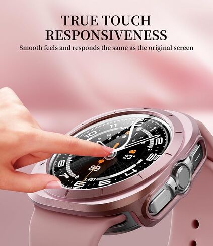 5 Pack Bumper Case, 3 Pack Tempered Film Compatible with Samsung Galaxy Watch 7 47mm Case TPU Soft Rugged Bezel for Galaxy Watch 7 Ultra Screen Protector in Saudi Arabia