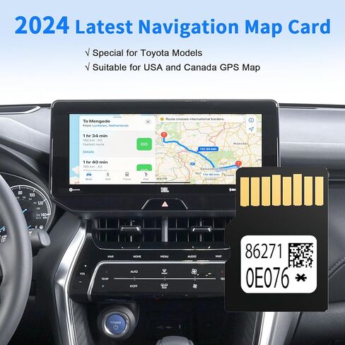 2024 Latest Navigation SD Card Update Fits ONLY Toyota, Toyota Navigation SD Card Update 86271-0E076 Compatible with Toyota Camry, Corolla, 4Runner, Tacoma, Sequoia System for USA & CAN in Saudi Arabia