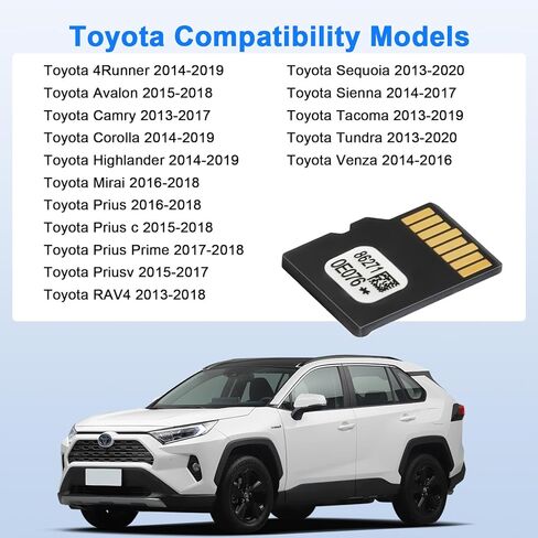 2024 Latest Navigation SD Card Update Fits ONLY Toyota, Toyota Navigation SD Card Update 86271-0E076 Compatible with Toyota Camry, Corolla, 4Runner, Tacoma, Sequoia System for USA & CAN in Saudi Arabia
